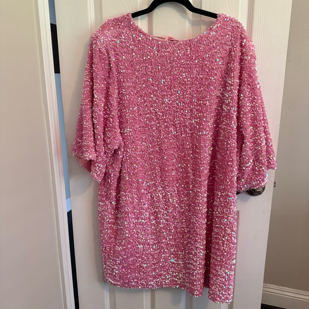 NWT Showpo Valetta Pink Sequined Mini Dress